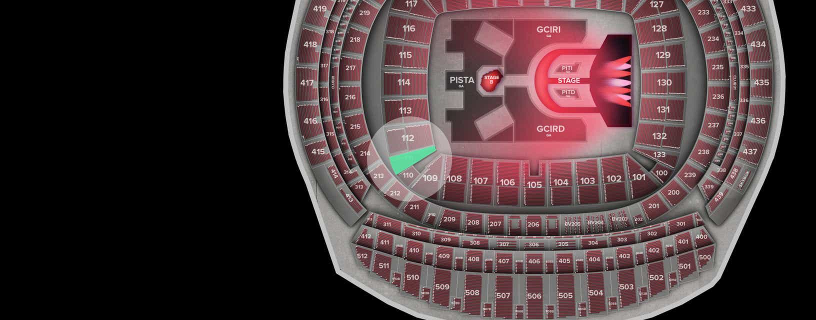 Seat view from Shortside Lower