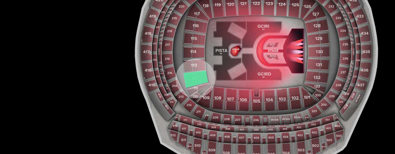 Seat view from Shortside Lower