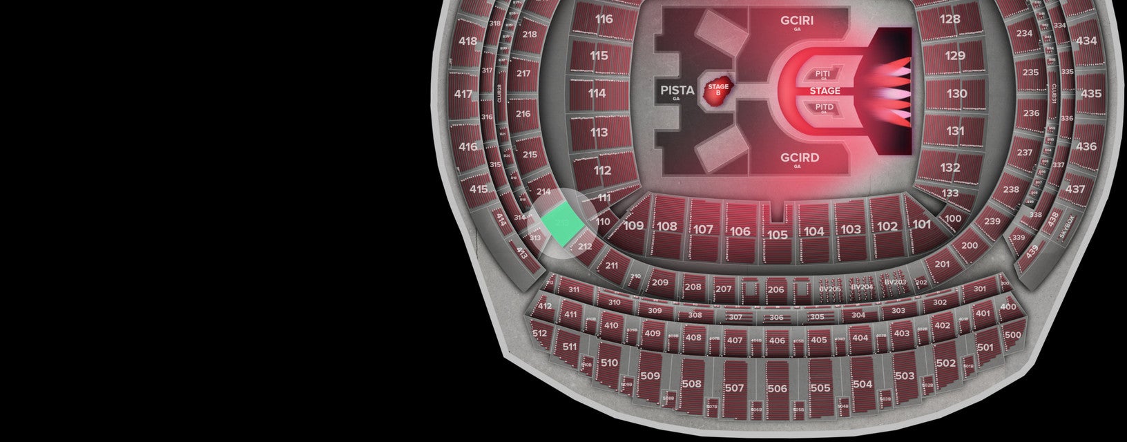 Seat view from Shortside Upper