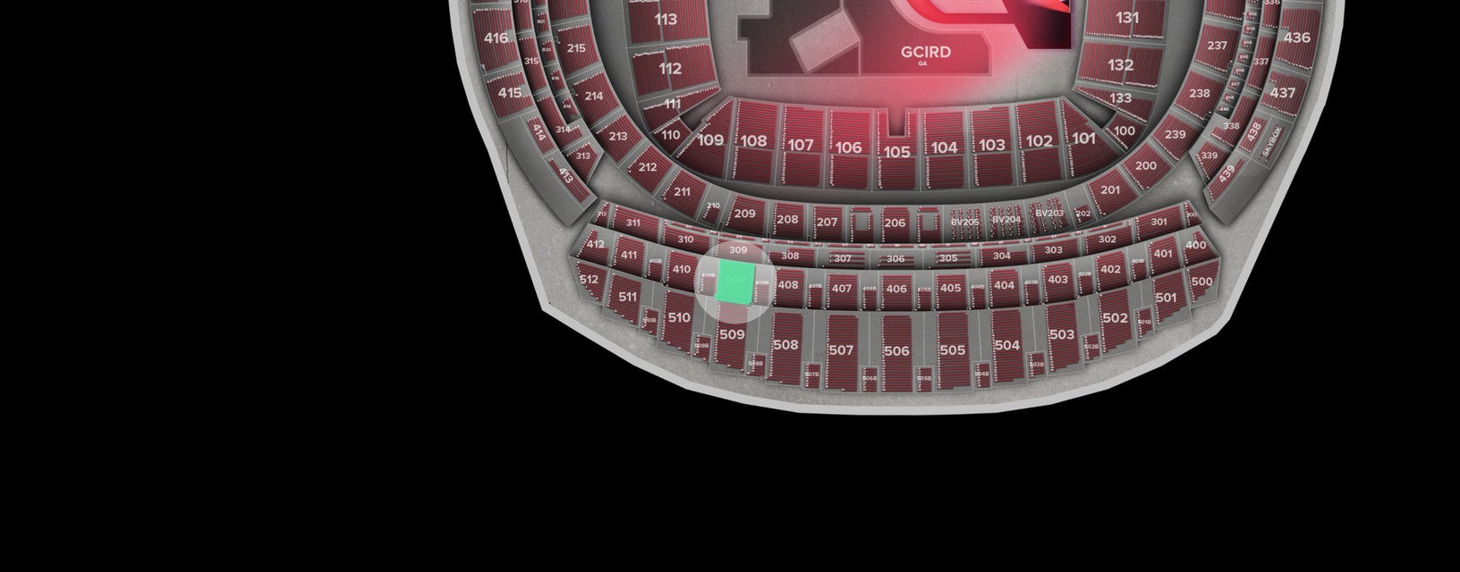 Seat view from Longside Upper