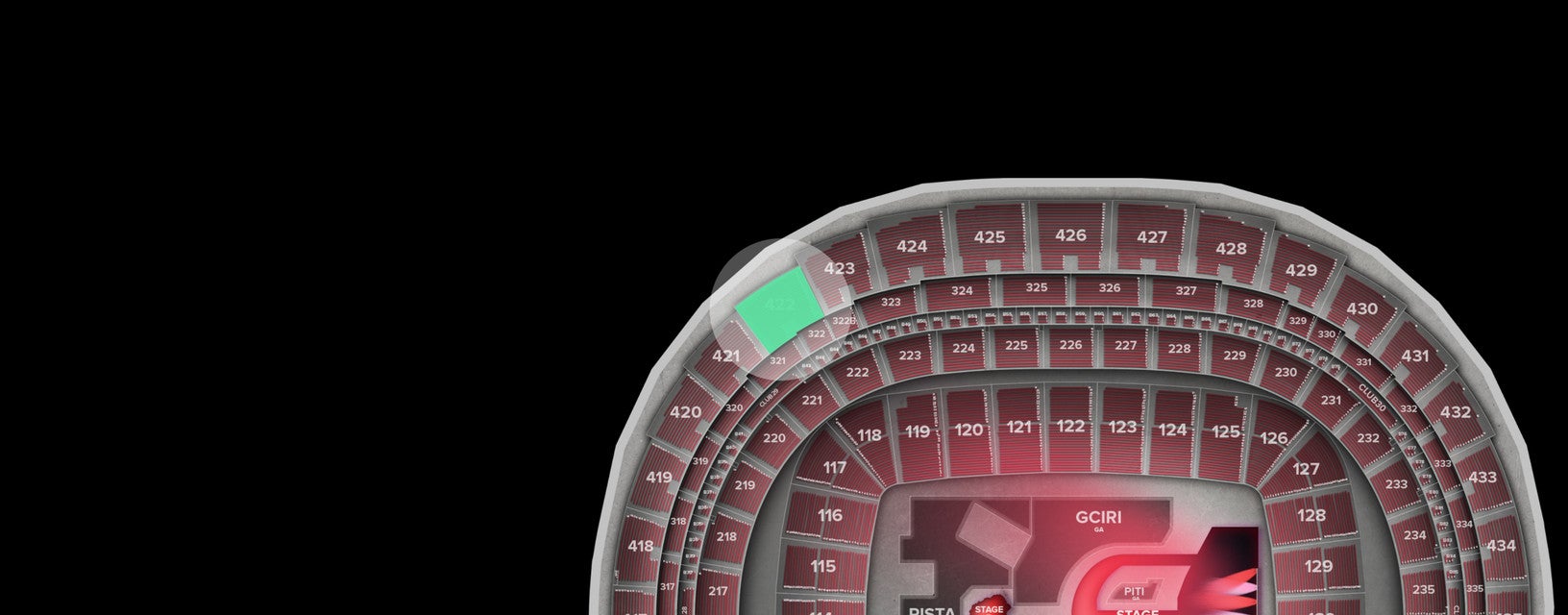 Seat view from Shortside Upper
