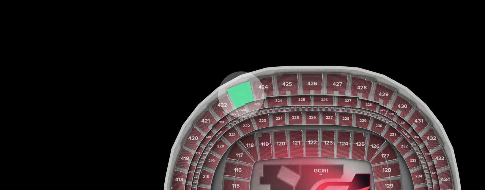 Seat view from Longside Upper