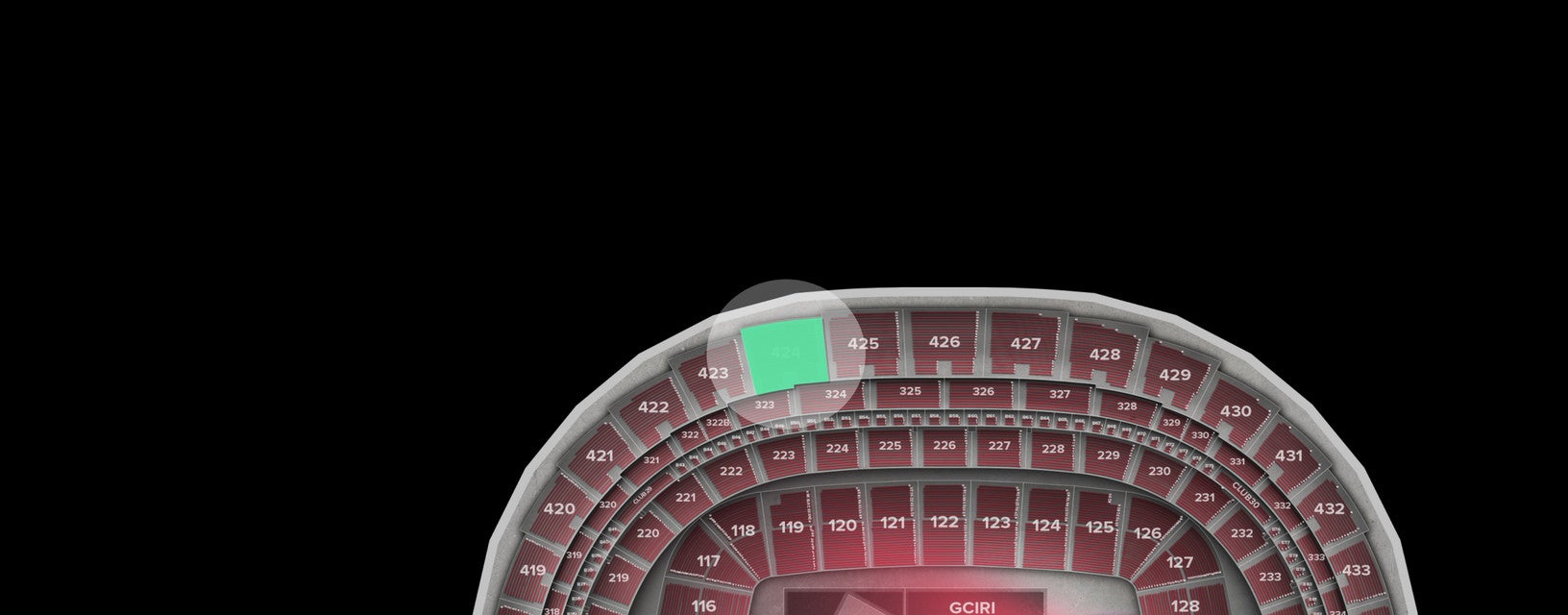 Seat view from Longside Upper