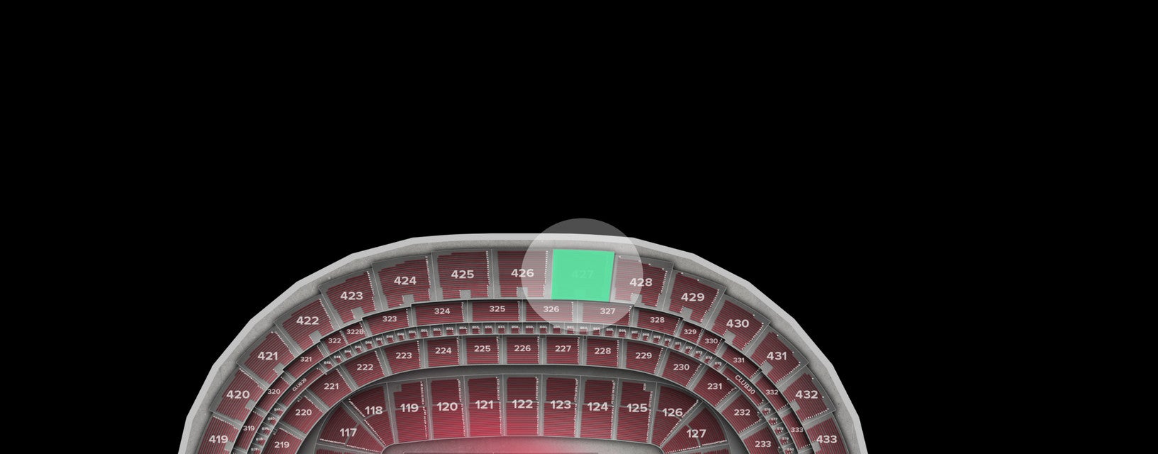 Seat view from Longside Upper