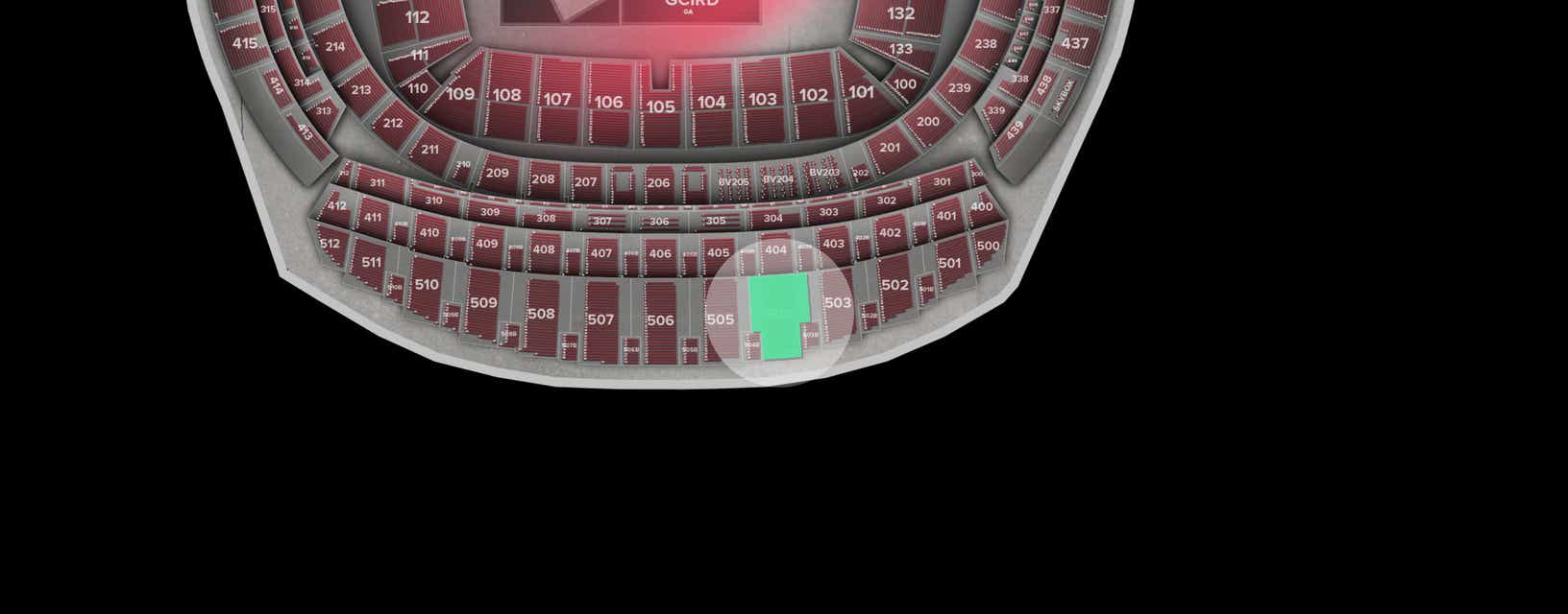 Seat view from Longside Upper