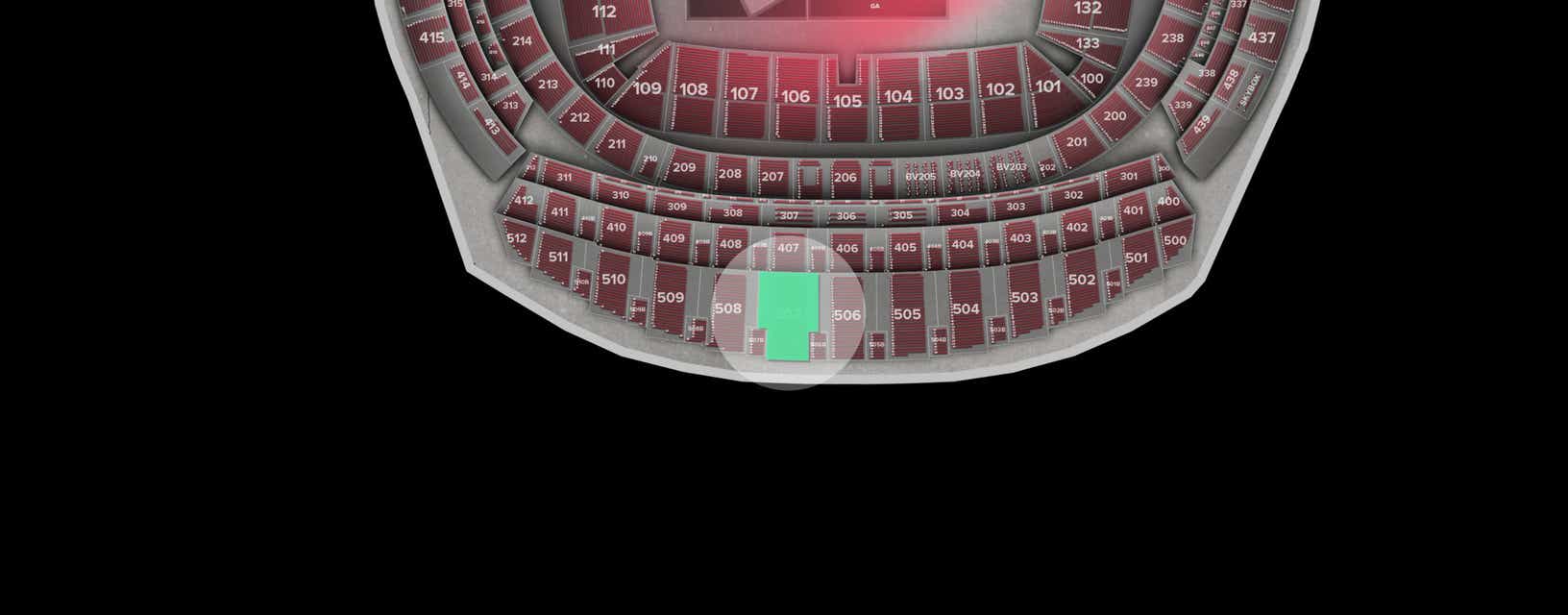 Seat view from Longside Upper