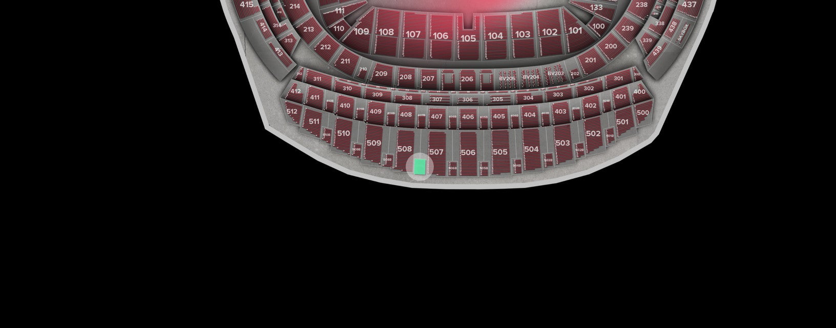 Seat view from Longside Upper
