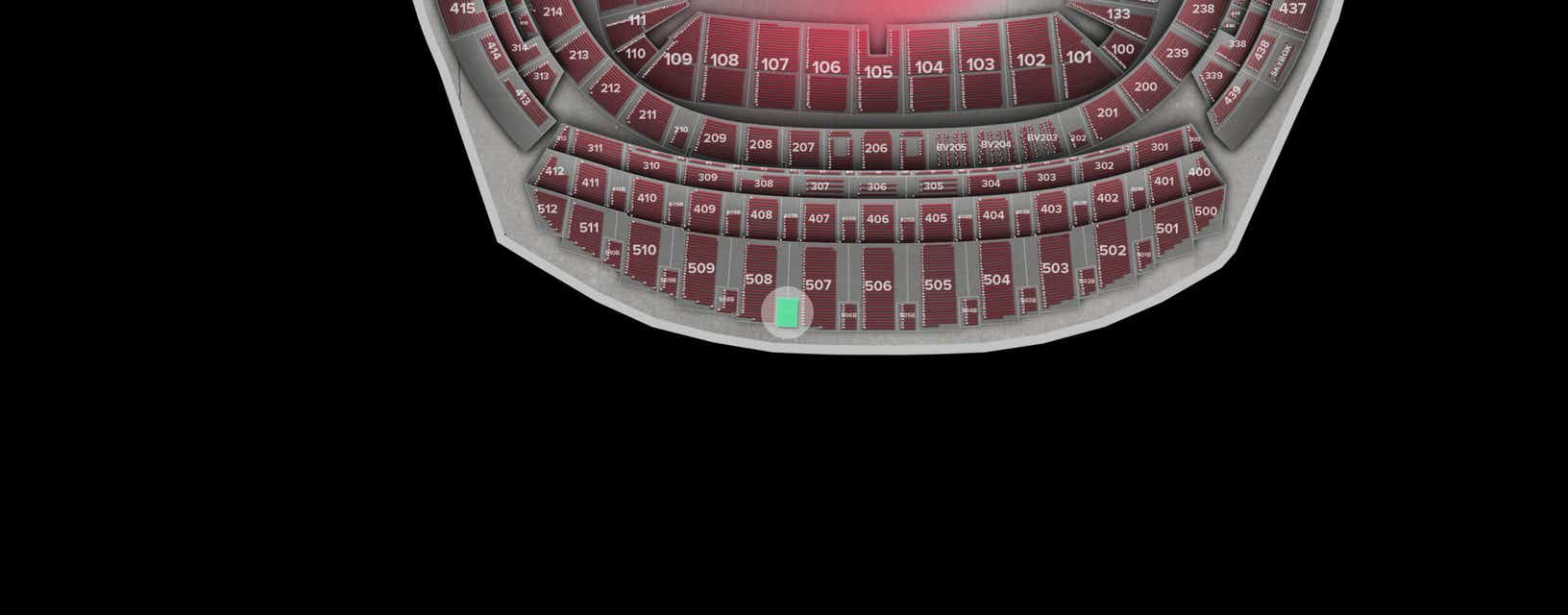 Seat view from Longside Upper