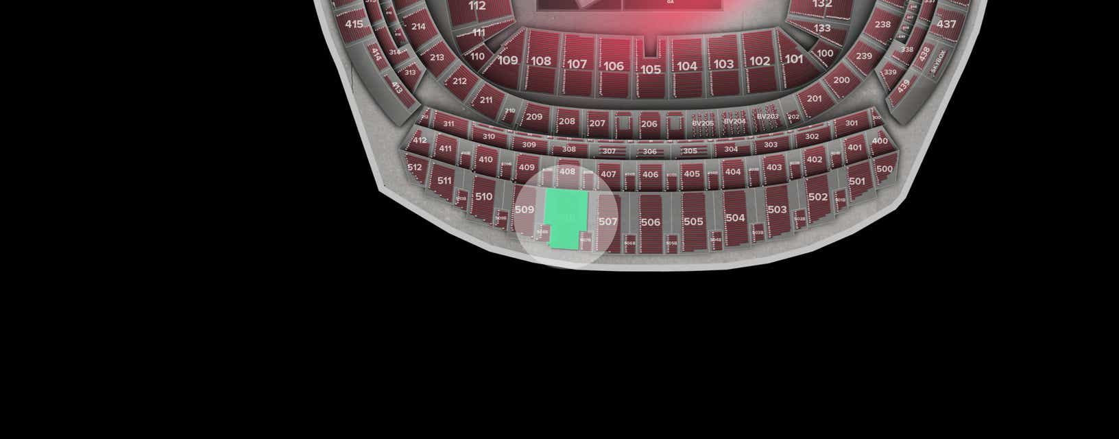 Seat view from Longside Upper