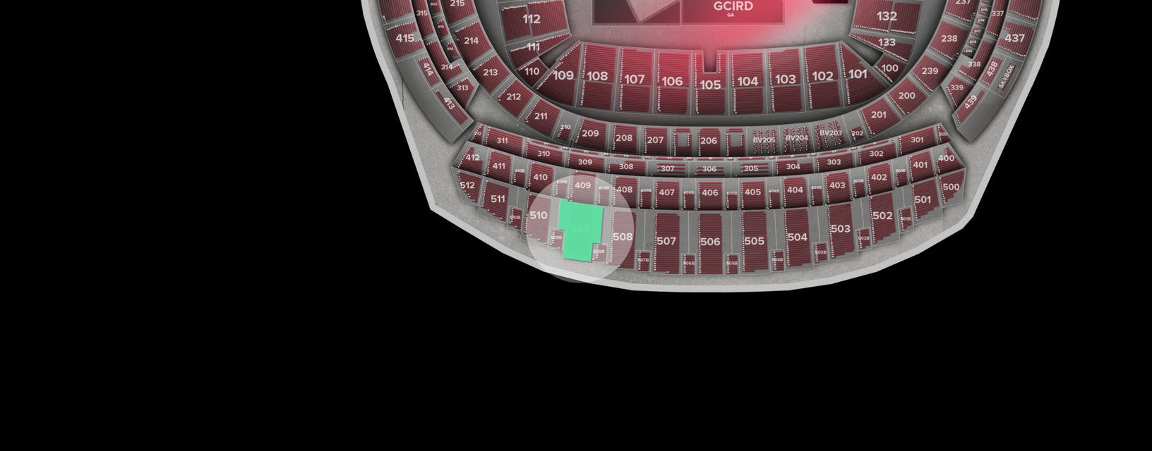 Seat view from Longside Upper
