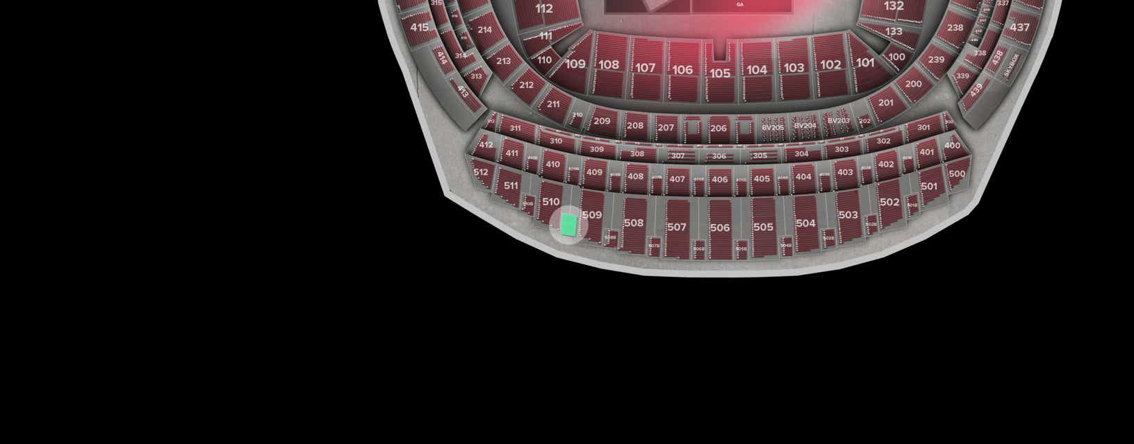 Seat view from Longside Upper