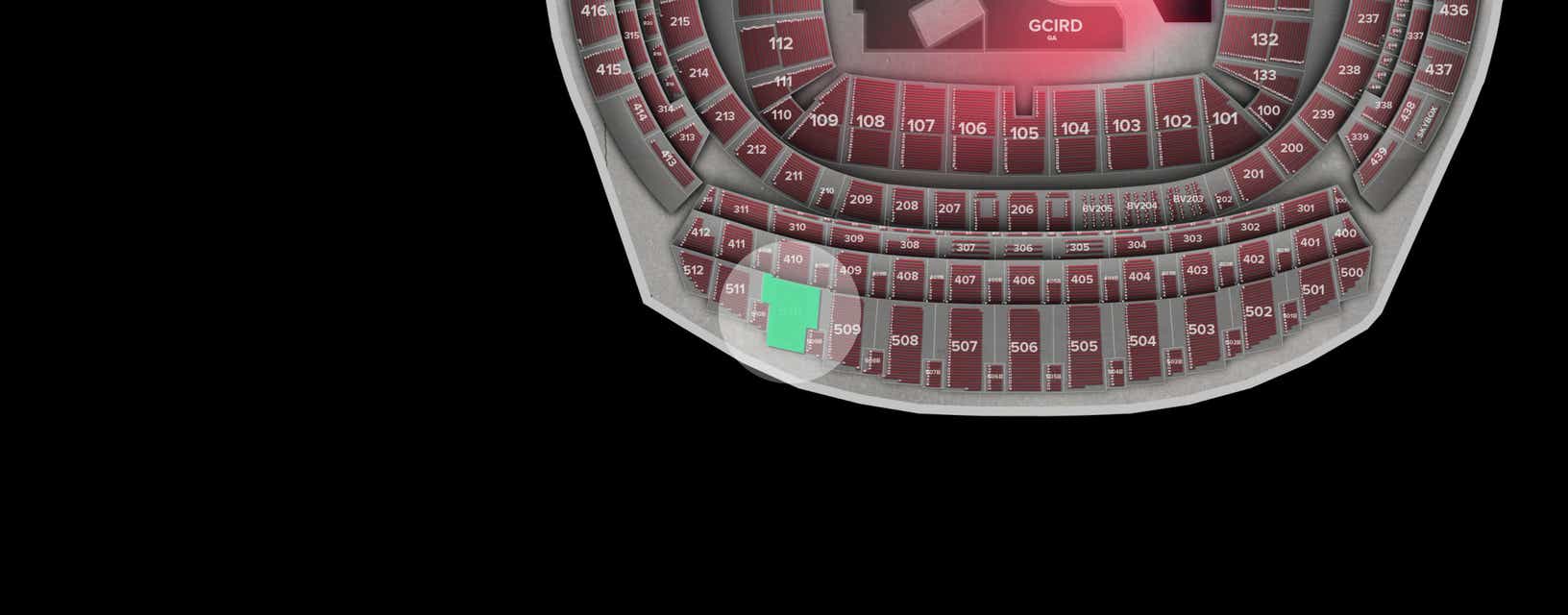 Seat view from Longside Upper