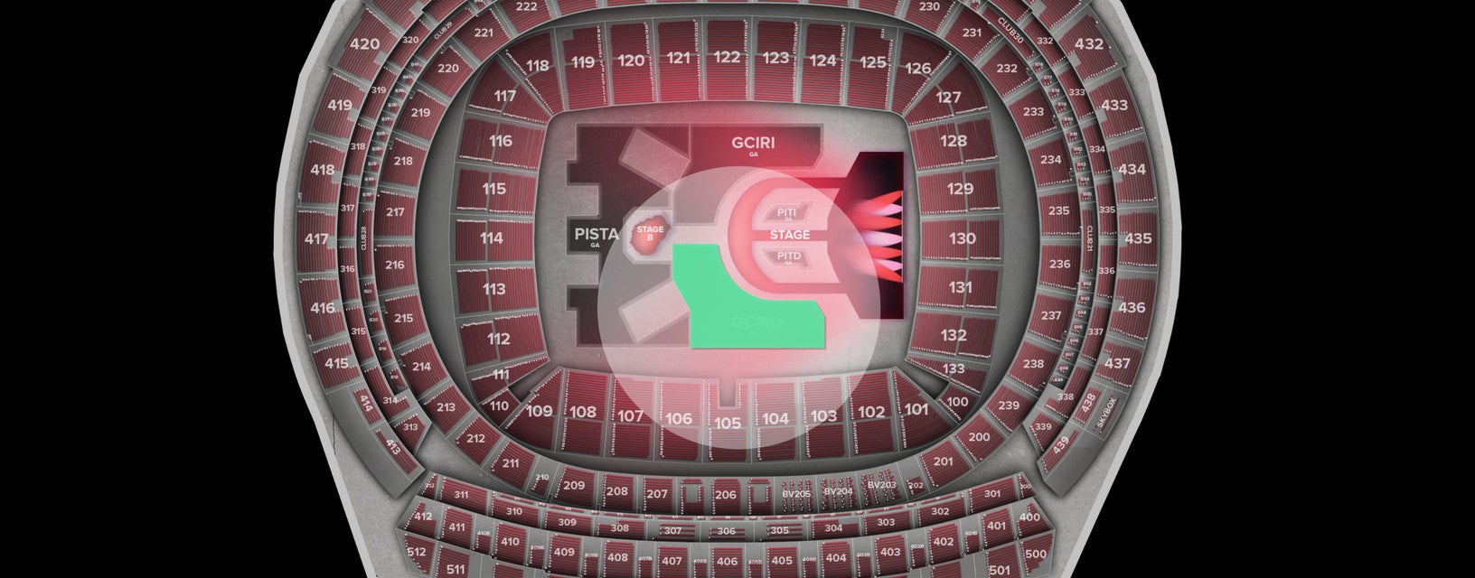 Seat view from GCIRD