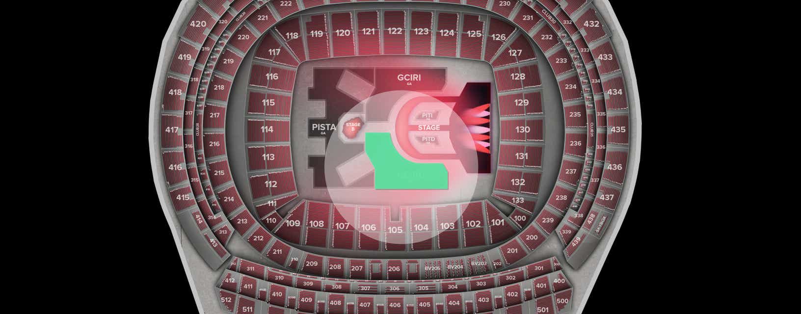 Seat view from GCIRD