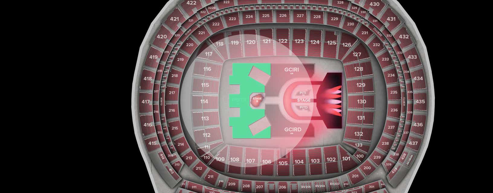 Seat view from Pista GA