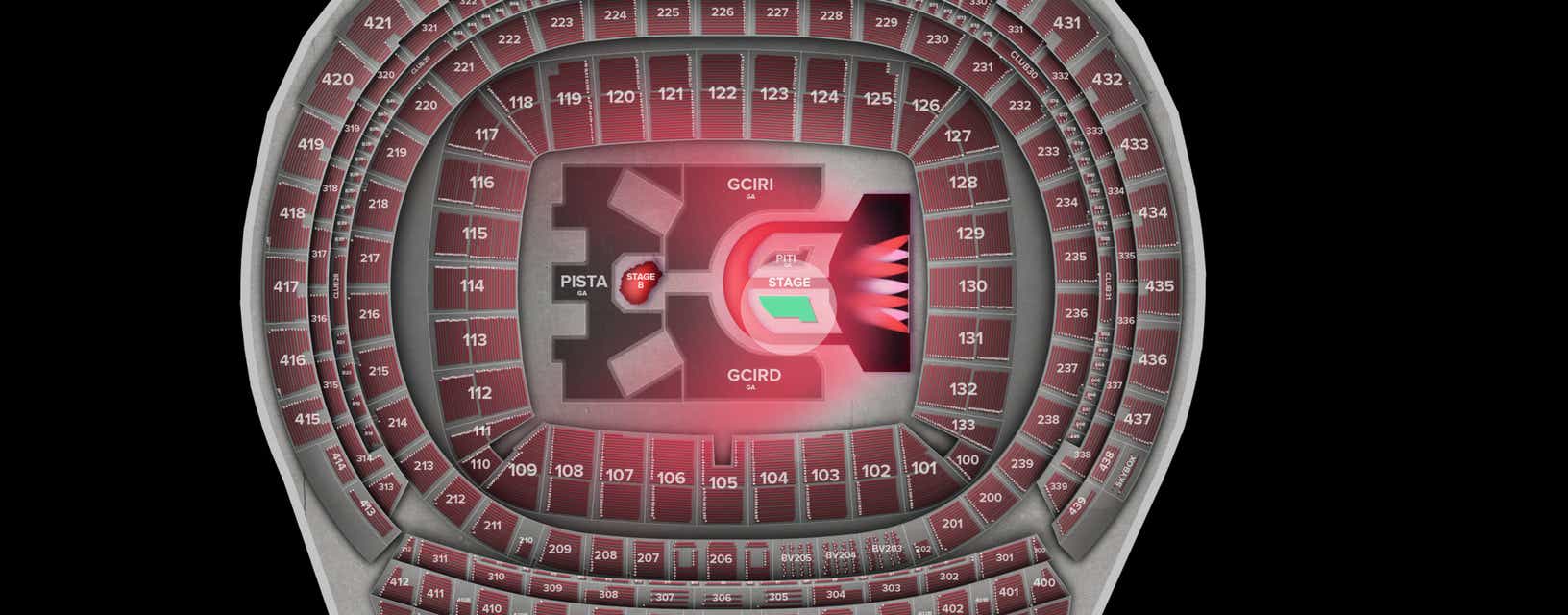 Seat view from PITD