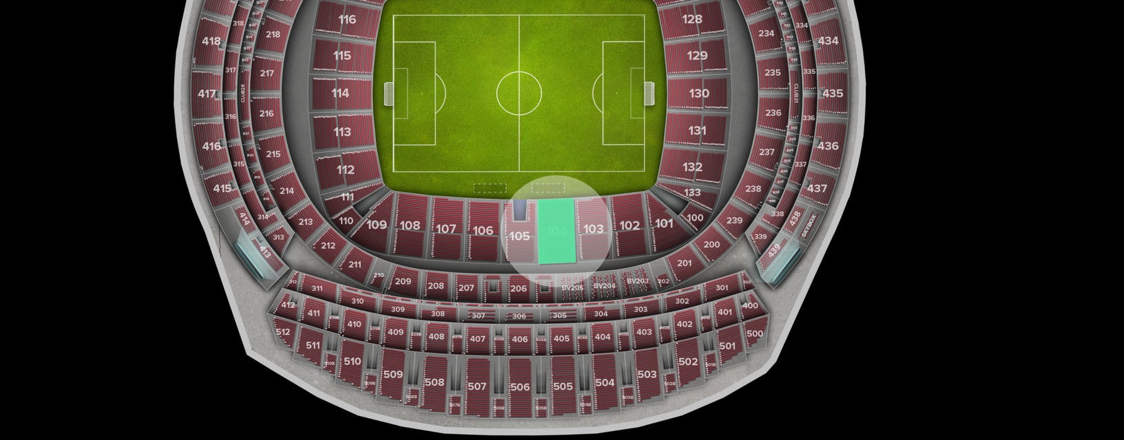Seat view from Longside Lower