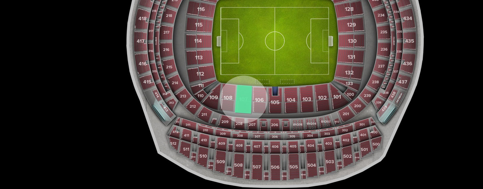 Seat view from Longside Lower