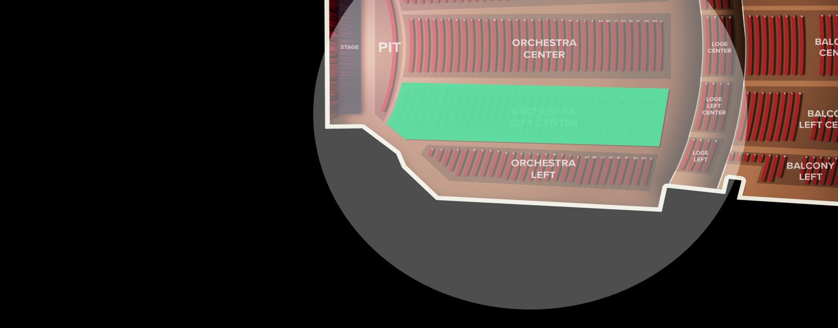 Seat view from Orchestra