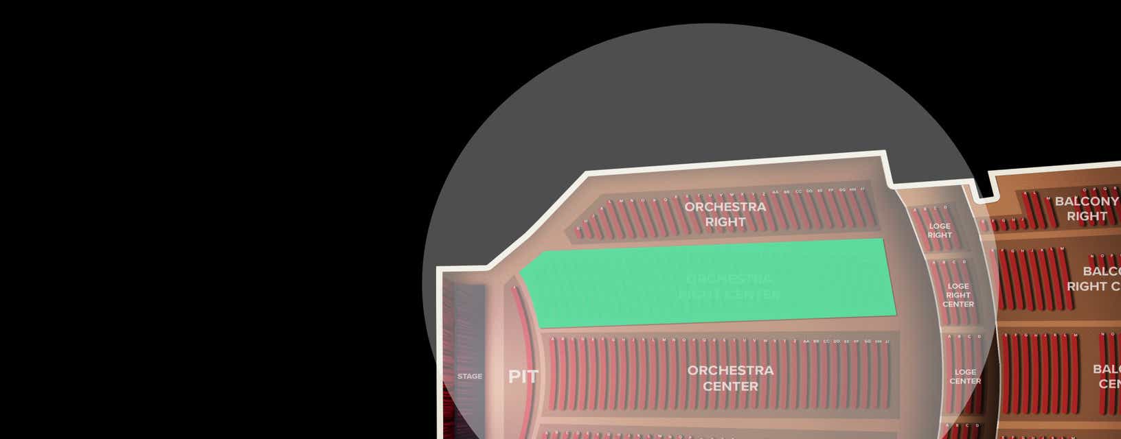 Seat view from Orchestra