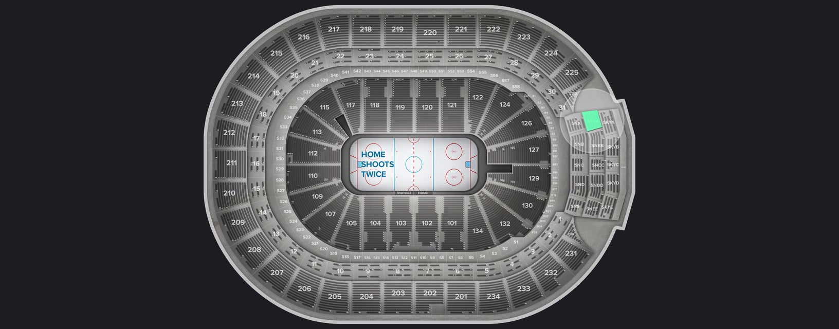 Seat view from Sportsnet Club
