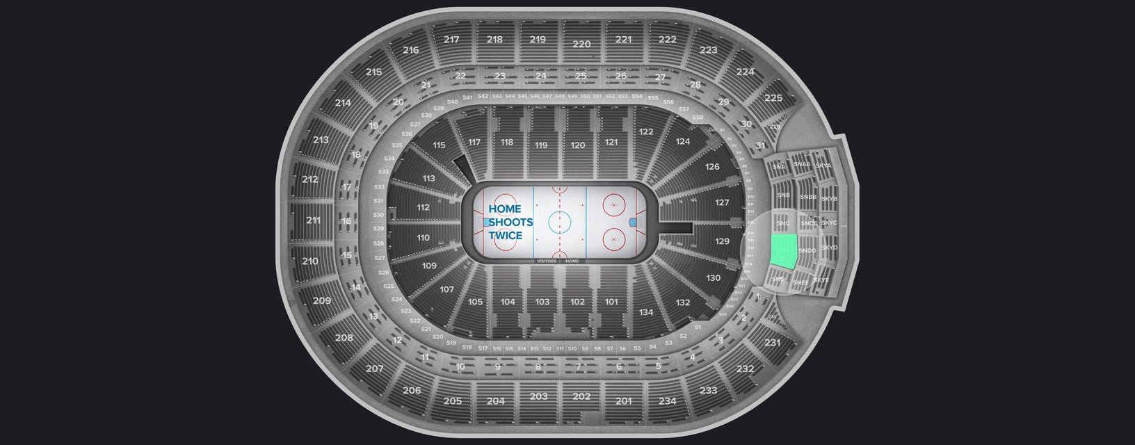 Seat view from Sportsnet Club