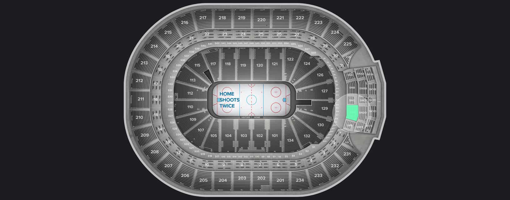 Seat view from Sportsnet Club