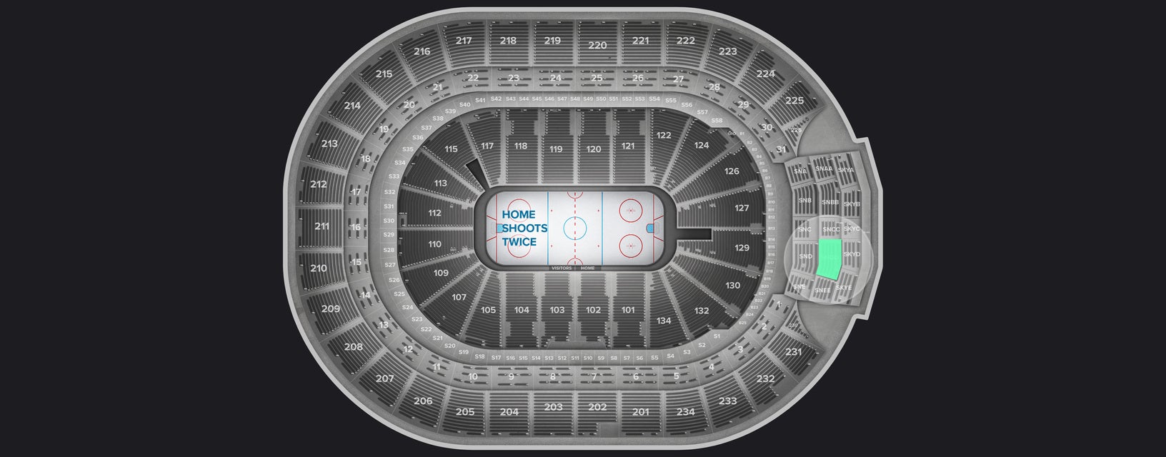 Seat view from Sportsnet Club