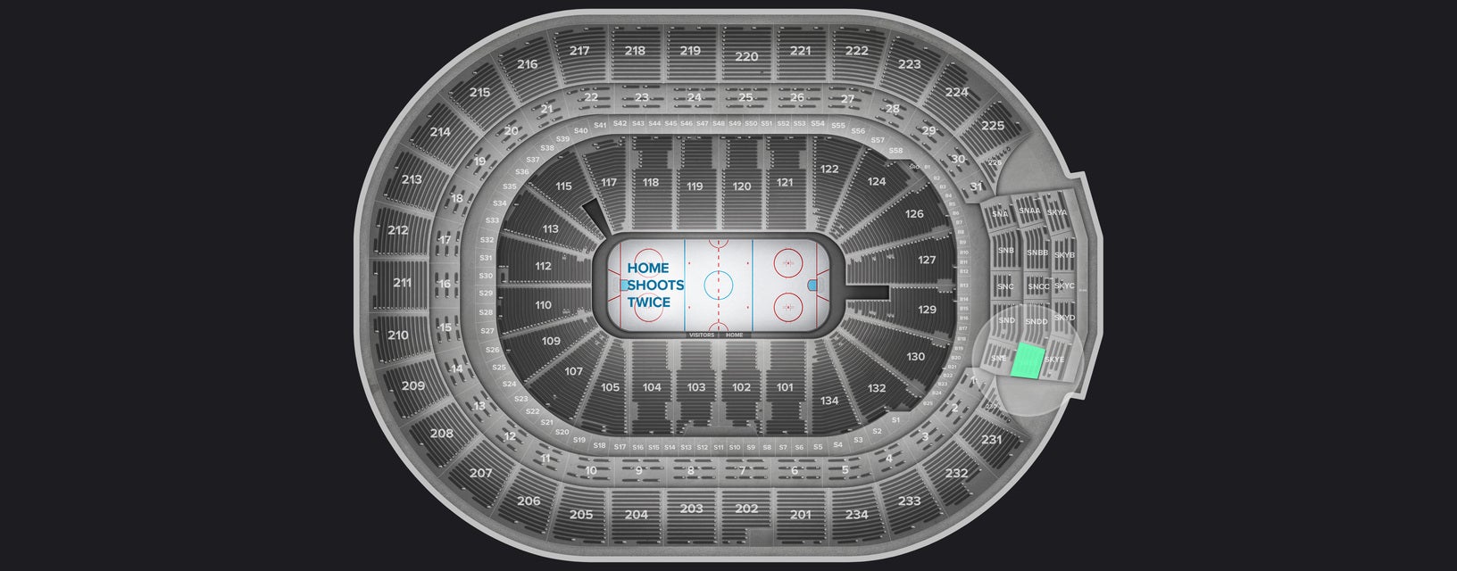 Seat view from Sportsnet Club