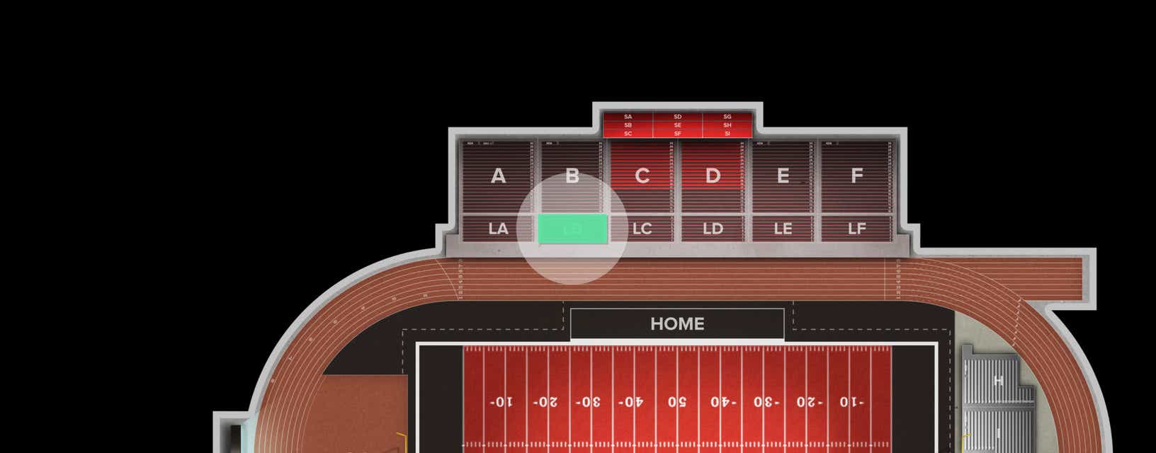 Seat view from Lower