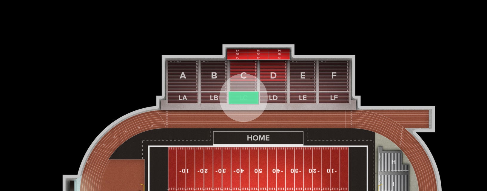 Seat view from Lower