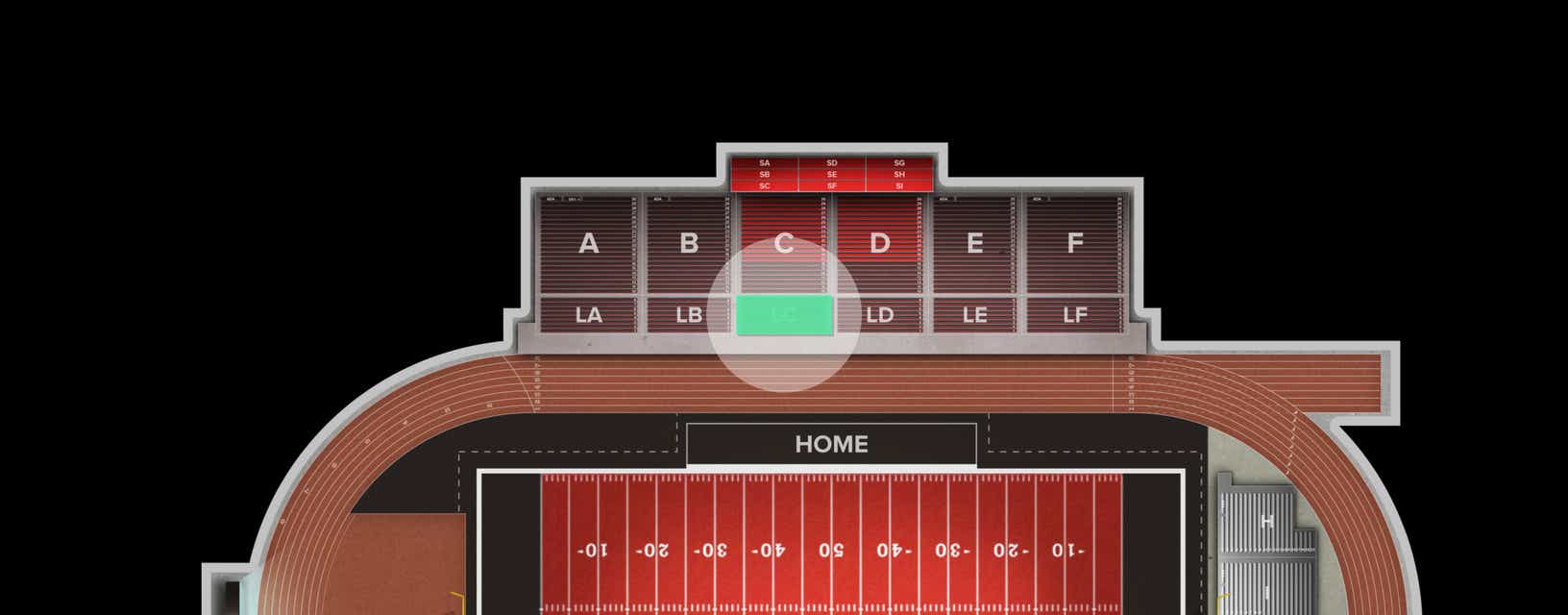 Seat view from Lower