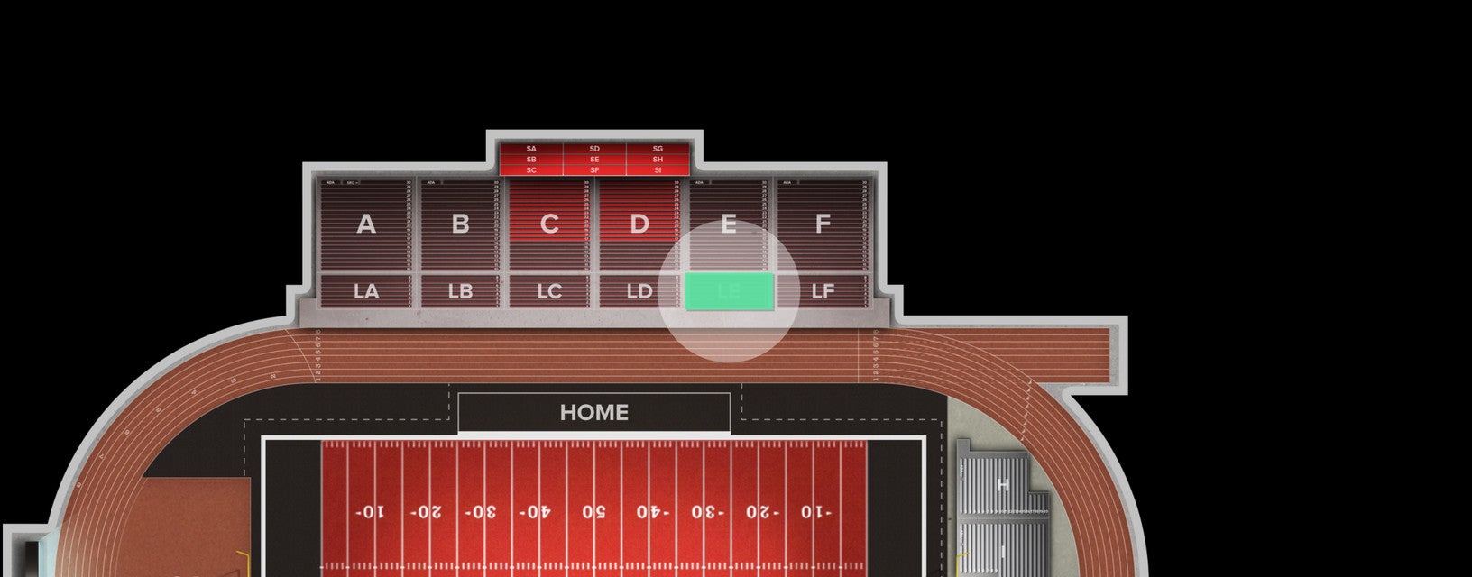 Seat view from Lower