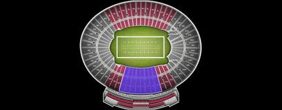 Seat view from Home Sideline