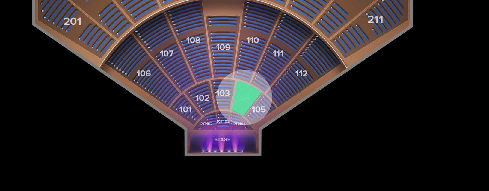 Seat view from Main Floor