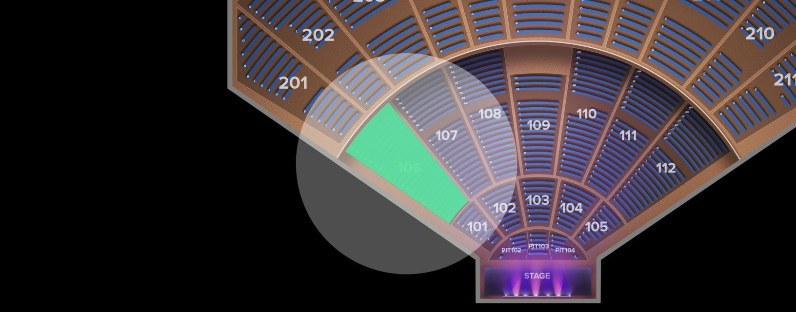 Seat view from Main Floor