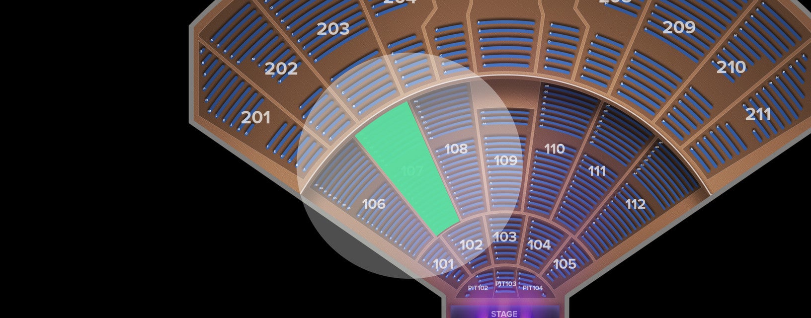 Seat view from Main Floor