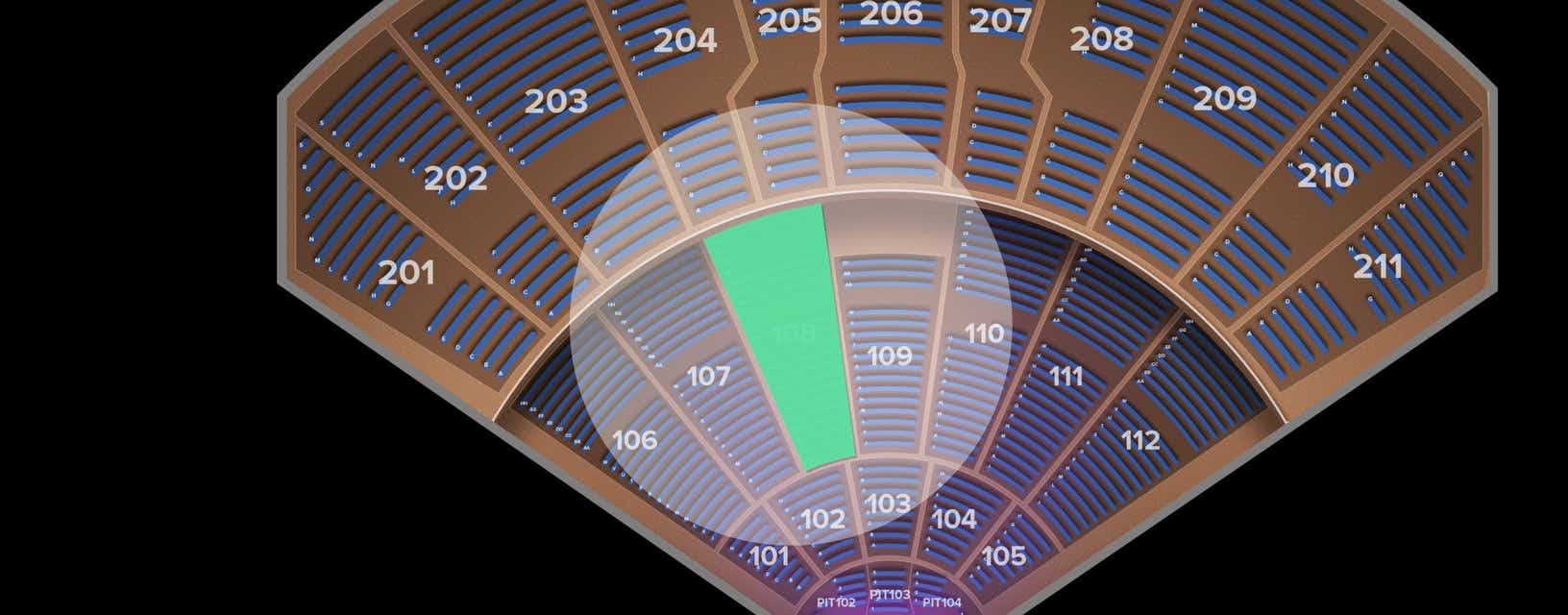 Seat view from Main Floor
