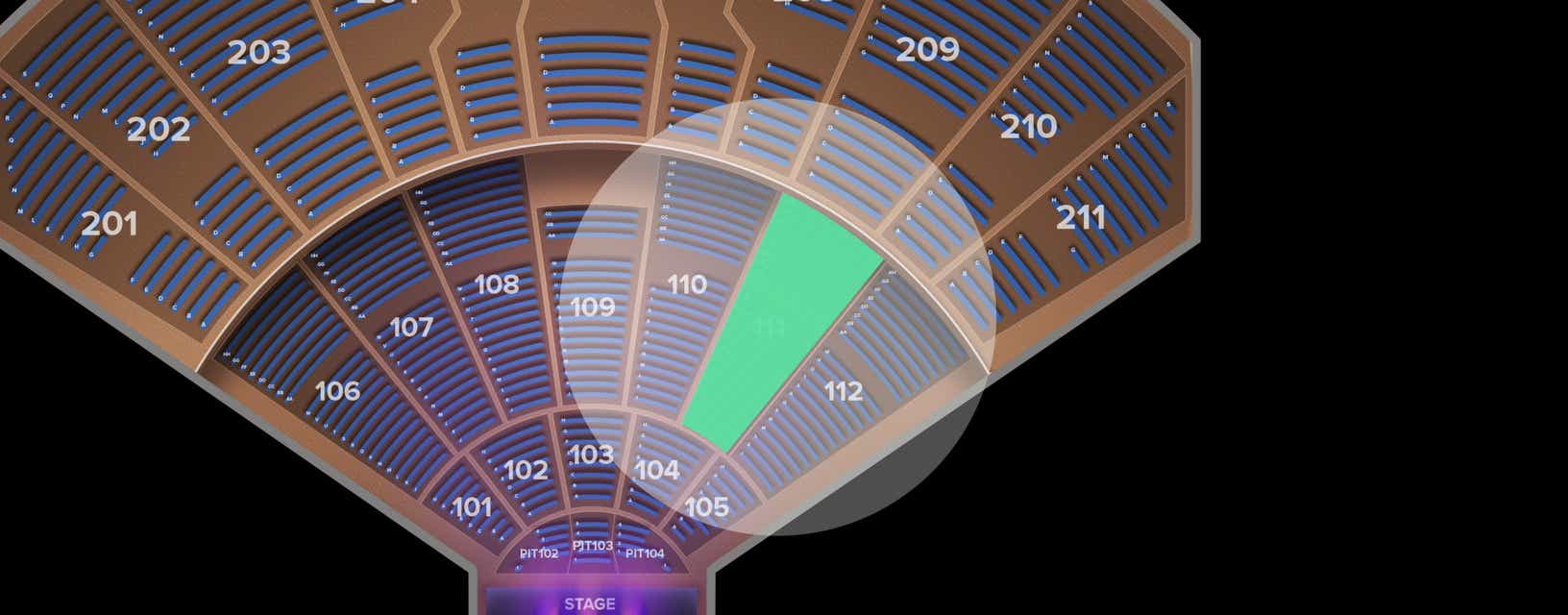 Seat view from Main Floor