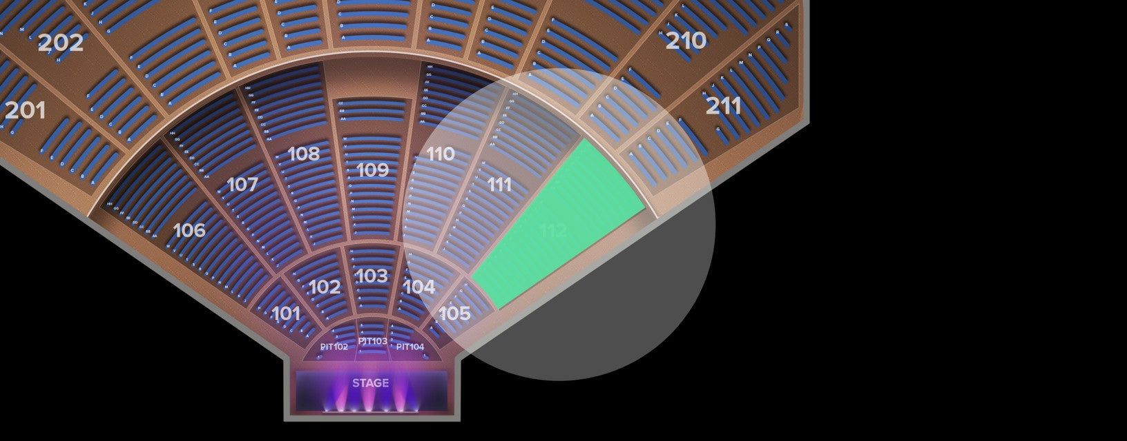 Seat view from Main Floor