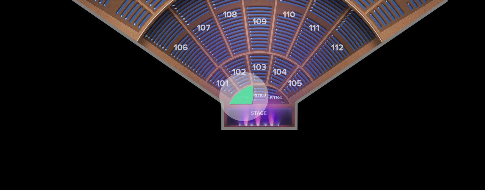 Seat view from Pit