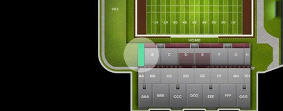 Seat view from Student Seating