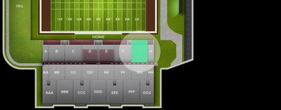 Seat view from Reserved Seating
