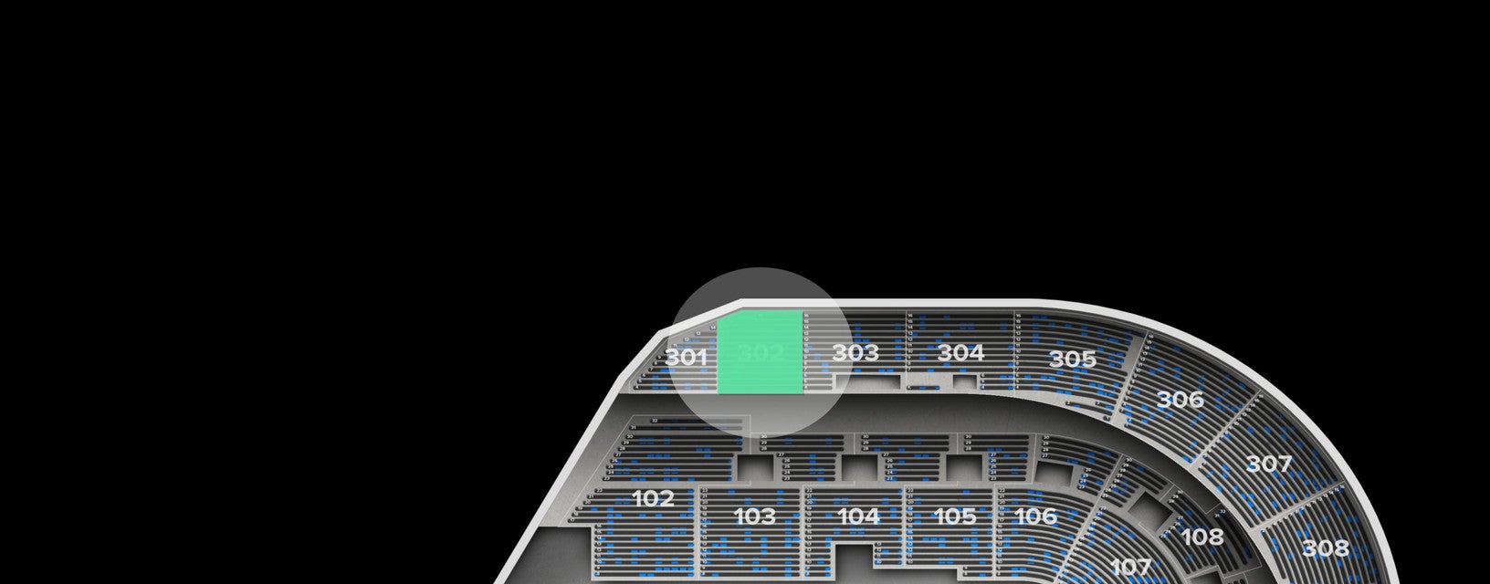 Seat view from Upper