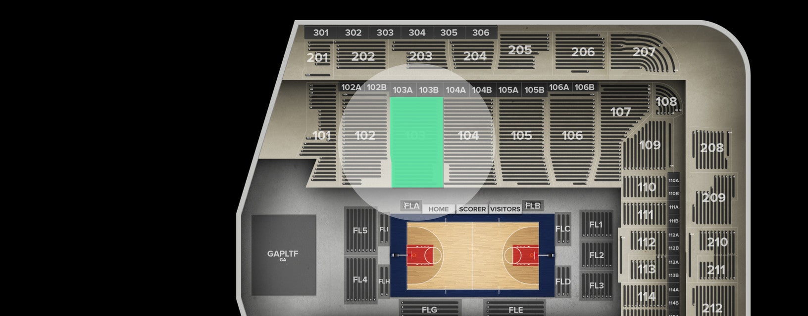 Seat view from Lower