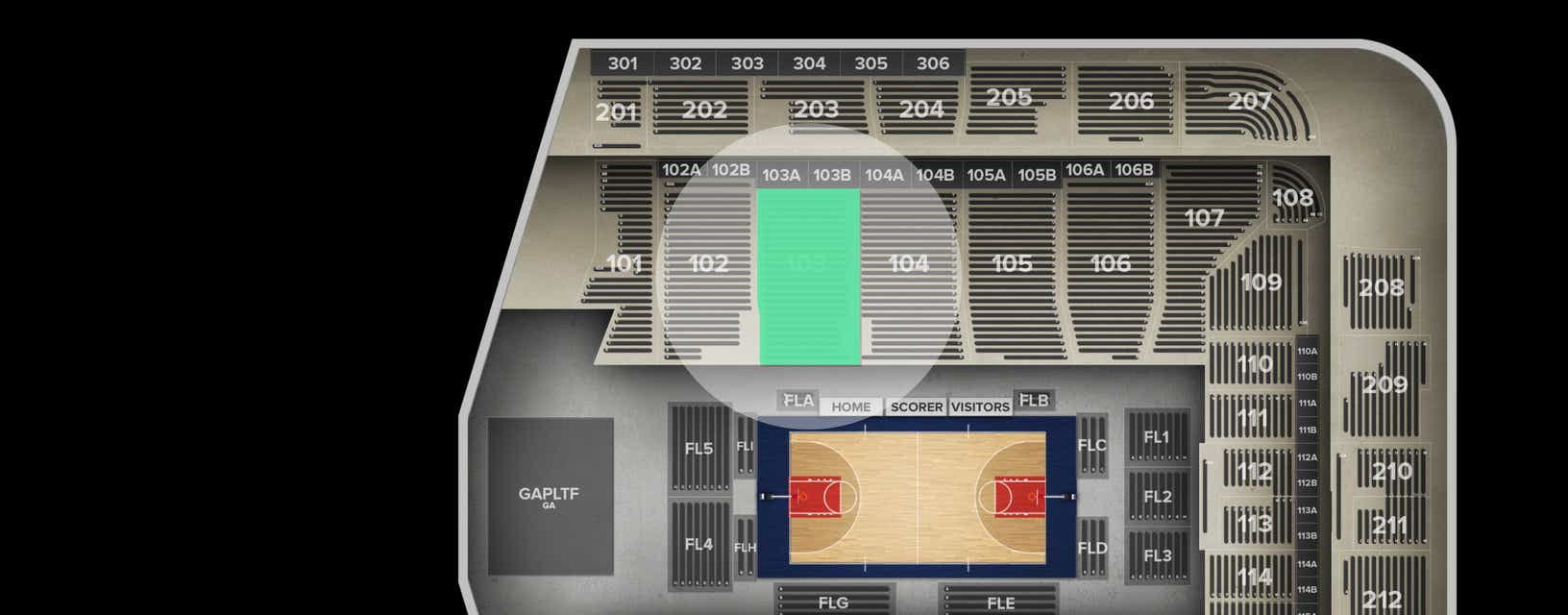 Seat view from Lower
