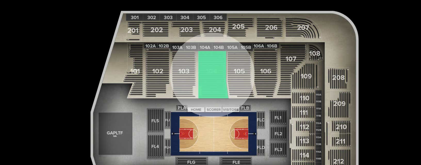 Seat view from Lower