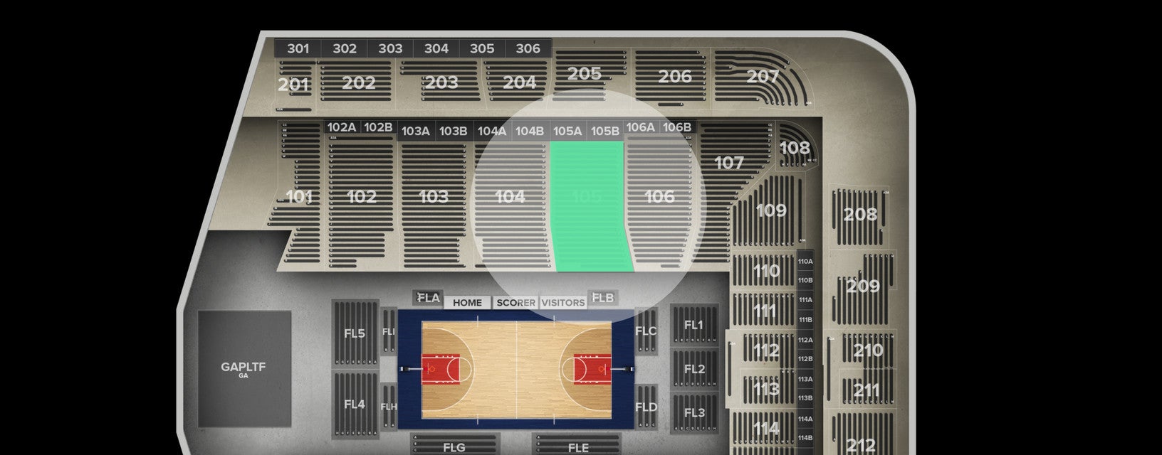 Seat view from Lower