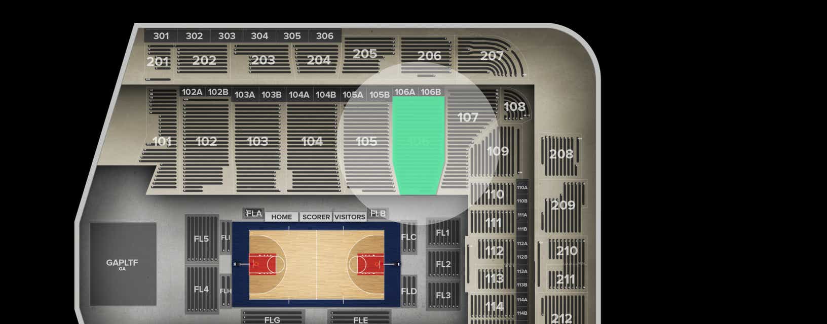 Seat view from Lower