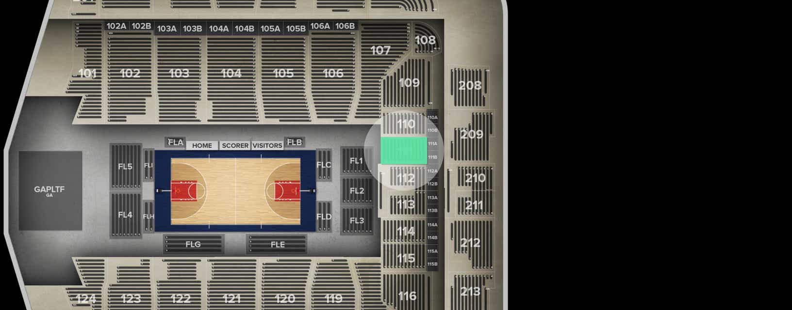 Seat view from Lower